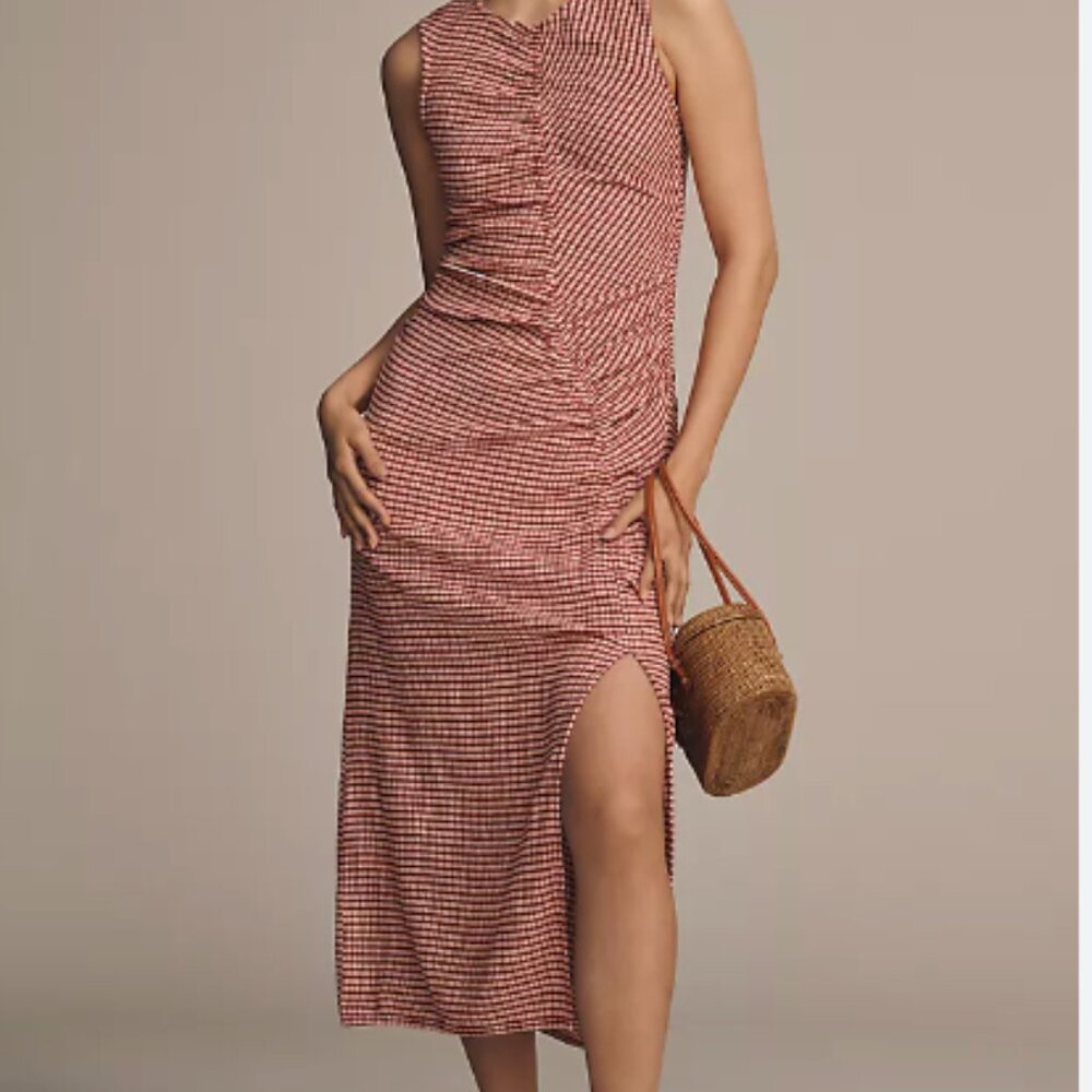 Structured Gingham Midi Dress - Scotch & Soda